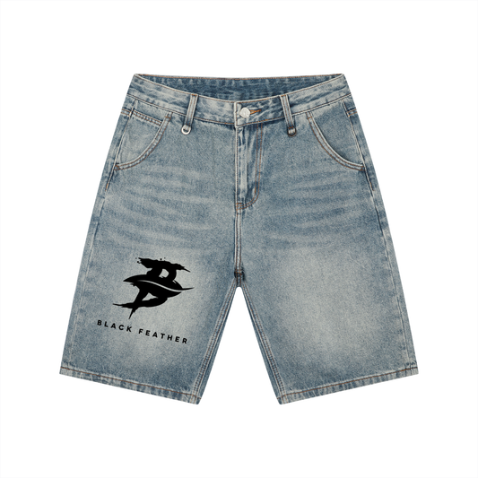 Men's Vintage Wash Denim Shorts
